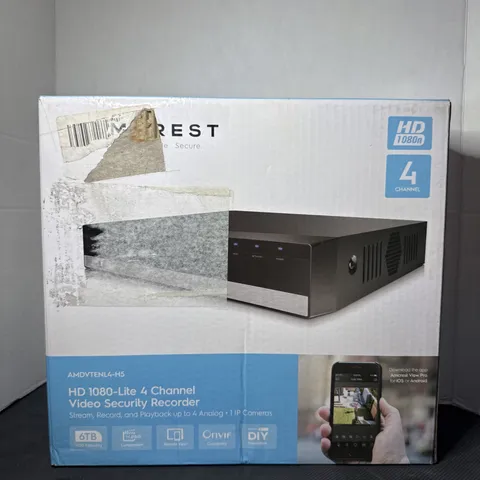 Amcrest 4CH DVR Video Security Recorder HD 1080-Lite 4 Channel AMDVTENL4-H5