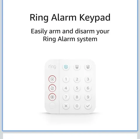 Ring Alarm Keypad 2nd Gen 5AT2S7 Wireless Z-Wave Security