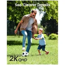 2K Outdoor Security Camera Full Color Night Vision