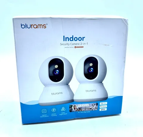 NEW Blurams Smart Indoor Security Camera w/ Pan-Tilt Zoom & 2K High Resolution