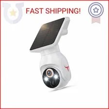 1080p Security Camera Wireless with Solar Panel, AI Human Detection, 2-Way Audio
