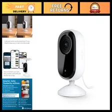 HD Indoor Security Camera - 2nd Gen Pet & Baby Monitor, Night Vision, 2-Way Audi