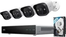 eufy NVR System E40 4-Cam 2TB HDD PoE Wired 24/7 Recording Color Night Vision AI