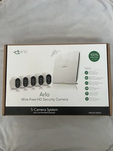 Arlo 5-Camera Wireless 720p HD Security System Night Vision VMS3530-100NAR