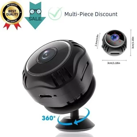 Mini Camara Oculta Espia De Seguridad WiFi 1080P Inalambrica Con Audio y Video