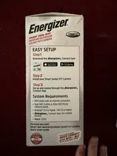 NEW Energizer Smart Camera Wi-Fi Indoor Outdoor Fits Bulb Socket with Voice