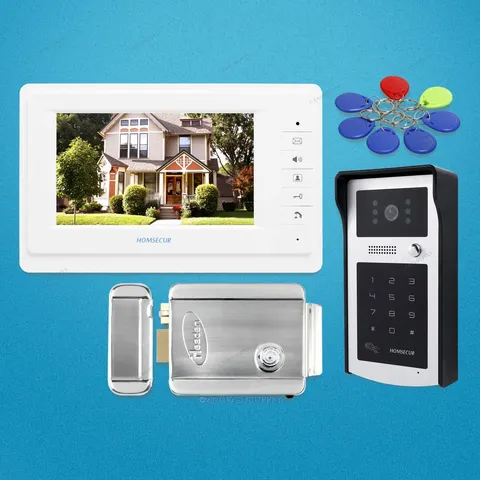 7inch Video Door Intercom System with Mute Mode for Home Security for Apartment