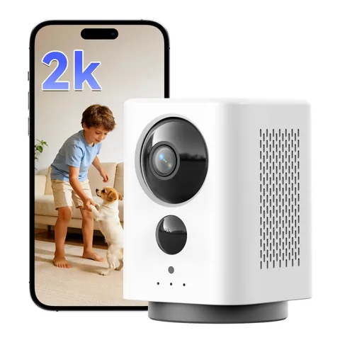 LIWAN Wireless Indoor Security Camera, 2K WiFi Camera, Battery Powered, Wirel...