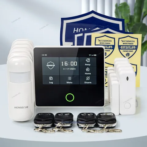 HOMSECUR Wireless WIFI 4G SMS Autodial LCD Home 4.3" Alarm System Touch Screen