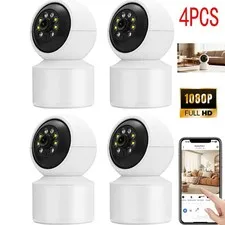 1080P Wireless WiFi Security Camera System PTZ Smart Home Security Night Vision