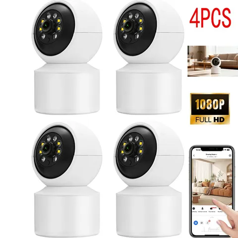1080P Wireless WiFi Security Camera System PTZ Smart Home Security Night Vision