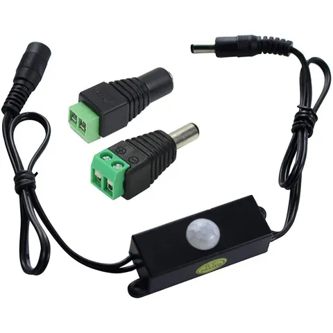 PIR Motion Sensor Switch DC6-24V 5A Timer Adjustable Auto On Off For LED Light