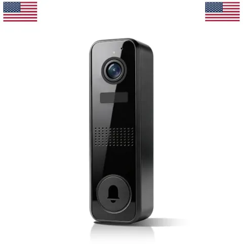 Wireless Doorbell Camera 2K 2.4GHz WiFi IP65 Waterproof Two-Way Audio Night