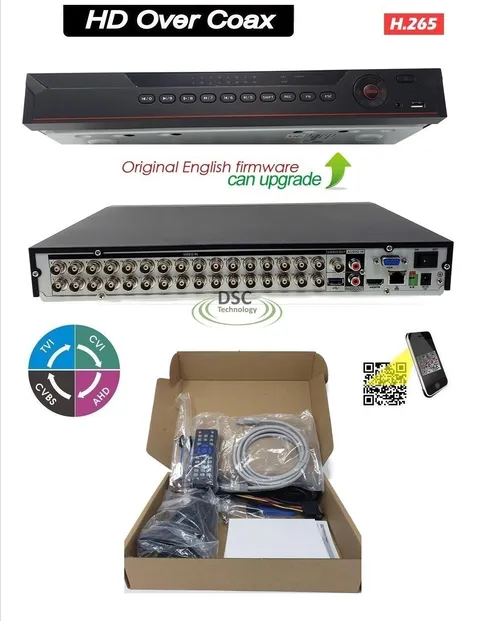 32 Channel 5-in-1 5MP CVI/TVI/AHD/Analog/IP DVR, 2 HDD UP TO 20TB