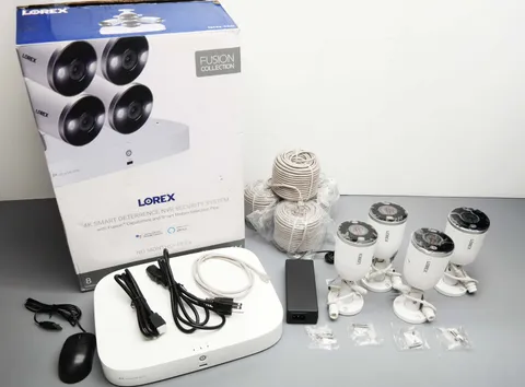 Lorex YN843A82-8AB4-E 4K NVR Security System w/ 4 Smart Deterrence Cameras