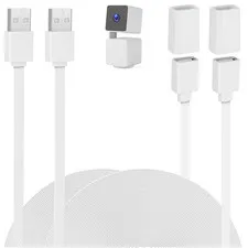 2PACK USB Extension Cable Compatible with WYZE Cam V3/V2,Wyze Cam OG, WYZE Cam P