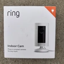 New Sealed Ring INDOOR CAM 1080p HD Video in color plug-In Compact Camera. White