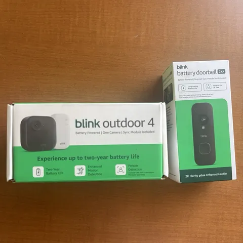 Blink Outdoor 4 Camera and Blink Battery Doorbell 2K+ Bundle