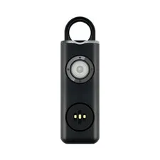 2 Pack  Personal Safety Alarm 130dB Keychain LED Light Rechargeable