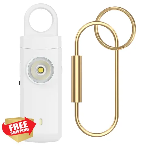 ANKOSHUN Personal Alarm AKS White Keychain