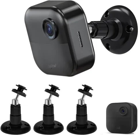 3 soportes camara Blink negro 360 ajustable interior exterior seguridad hogar