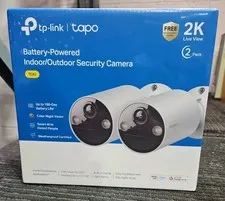 TP-Link Tapo TC82(2-Pack) 2K Battery Powered Indoor/Outdoor Security Camera
