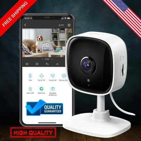 Indoor 1080P Security Camera Baby Pet Monitor Night Vision 2-Way Audio