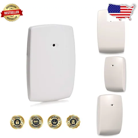 Resideo 5853 Glass Break Detector | 10- Battery | High Performance | White