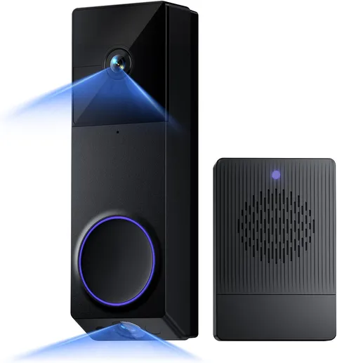 Wireless Duo Cam Video Doorbell 2K Battery w/ Chime
