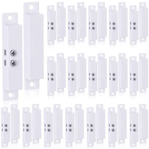 20 Sets Wired Magnetic Door Window Alarm Contact Sensor with Tape - Security Sys