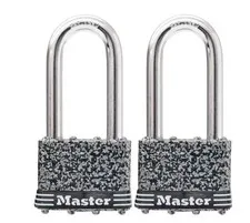 Title (≤80 characters) Master Lock 580TLJHC Outdoor Keyed Padlock 2‑Pack Keyed A