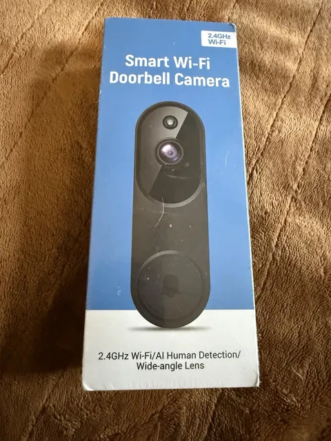 Smart Video Camera Doorbell 1080H -WiFi 2.4G/5G - Black