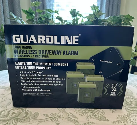 Guardline GL5000 Long Range Wireless Driveway Alarm 1/4 Mile Range Motion Sensor