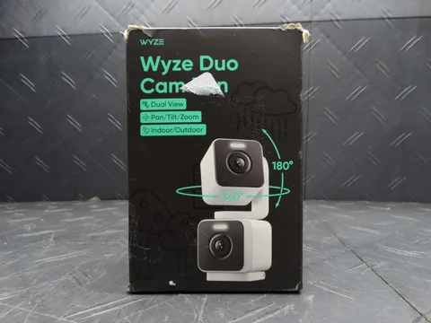 Wyze Pan Cam Duo Dual Cam In/Outdoor Plug-in 2K Security Camera w/ Pan/Tilt/Zoom