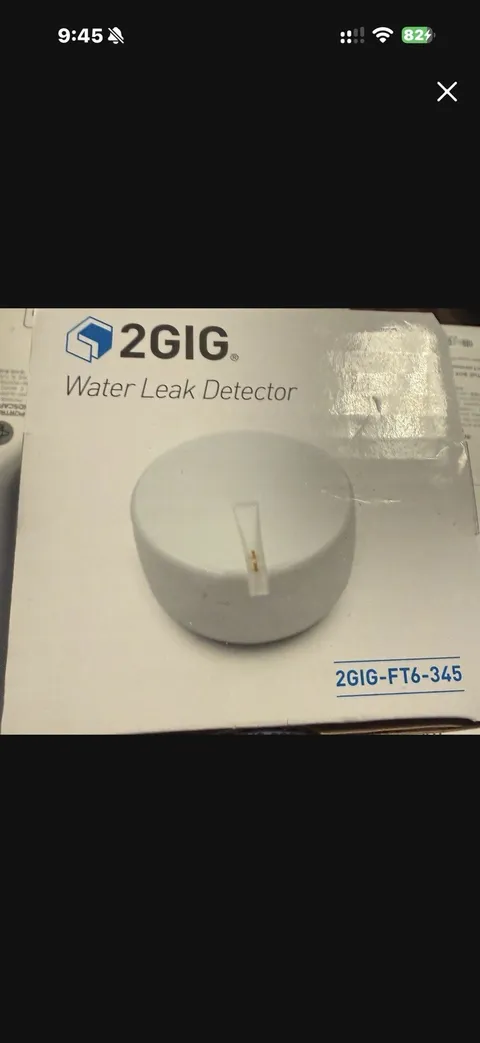 2GIG FT6-345 Home Security Water Leak Detector