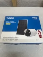 TP-Link 𝗧𝗮𝗽𝗼 SolarCam C402 Kit, Outdoor Battery Camera w/Solar Panel Base...