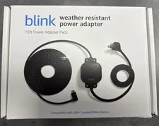 Blink Weather Resistant 13ft Power Adapter Black
