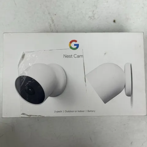 Google Nest Indoor/Outdoor Cam 2-Pack Wireless Security System - New/Open Box
