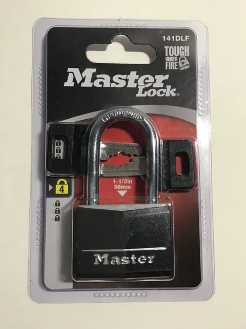 Master Lock-53210-One Padlock/Two Keys-1 1/2 in Shackle Clearance