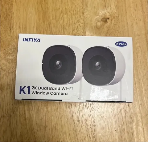 INFIYA K1 2-Pack 2K Wi-Fi Indoor/Outdoor Cameras Night Vision 2-Way Audio