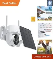No WiFi Security Camera - 2K HD, Motion Detection, App Control, Easy Install