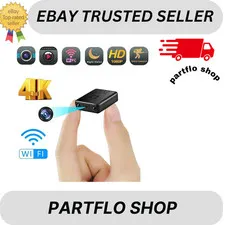 Smart Mini WiFi Camera Wireless 1080P HD Small Night Cam w/Battery Home Security