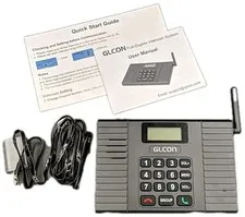 GLCON ZNNF60 Full-Duplex Wireless Intercom 9 Channels A/B Black Long-Range 