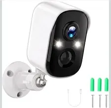 Nikoglly 4MP Security Camera Wireless Outdoor WiFi Battery AI Human Detection