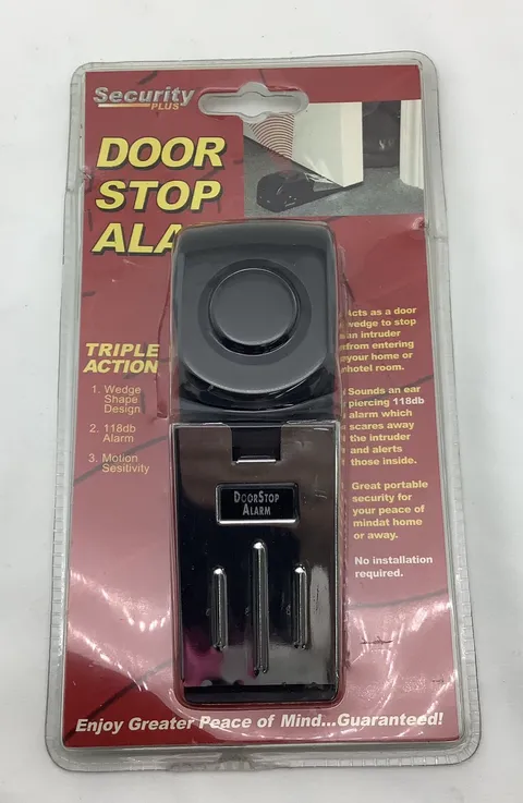 Security Plus Door Stop Alarm 118 Decibel Home Safety Business New 230804/BA2