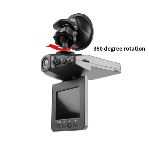 2.4 Inch Dash Dam Car Camera DVR 270 Degrees Whirl LED IR Light Video Recorder