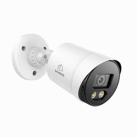 Full Color Night Vision 1080P TVI Bullet Wired Security Camera,2 Warm Lights,...
