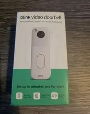 Blink Video Doorbell Smart Wireless Security Camera White NIB