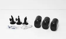 Arlo Essential VMC2330B Spotlight Security Cameras - Black (3-pack)