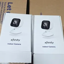 Xfinity Indoor Camera Wired IP/Network Color Surveillance 2-Pack White/Black